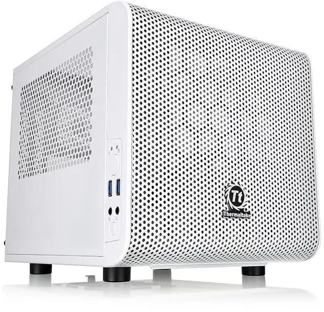 Корпус miniITX Thermaltake Core V1, SFF, без БП,  белый [ca-1b8-00s6wn-01]